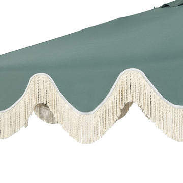Collins 9 ft. Classic Cottage Tassel Market Patio Umbrella